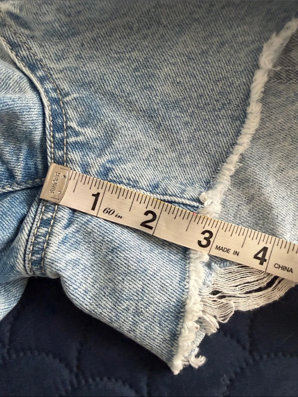 Denim shorts